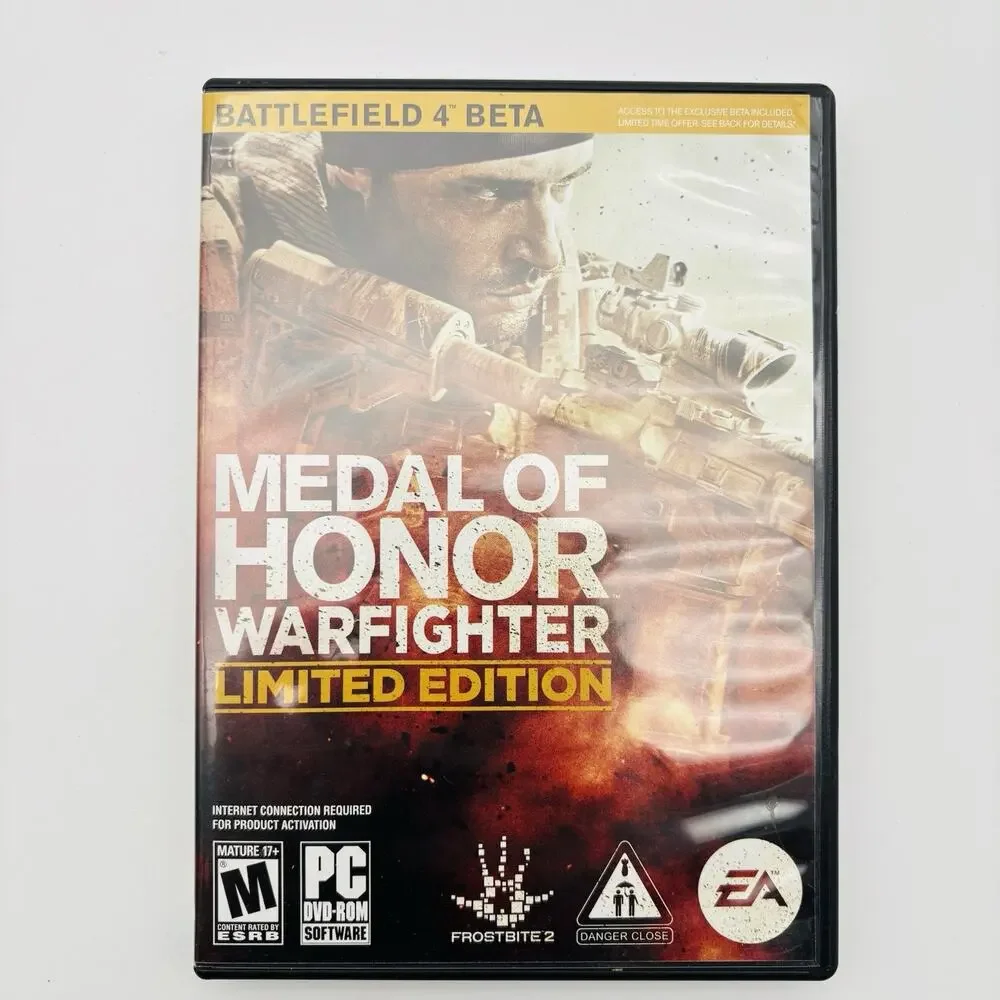 Medal Of Honor: Warfighter Limited Edition PC EA Games 2012 Very Good Condition